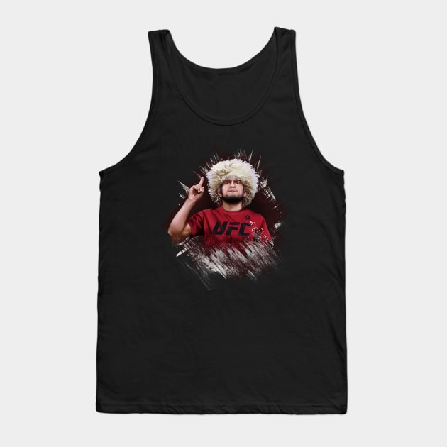 Habib Nurmagomedov. UFC Logo Tank Top by Abrek Art